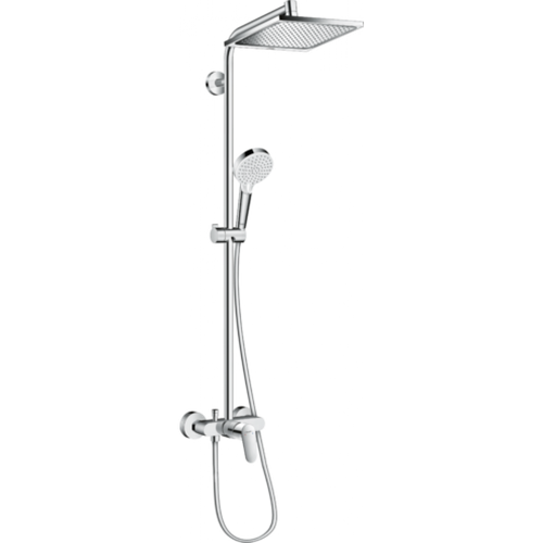 Hansgrohe Crometta S 240 1jet Showerpipe EcoSmart 27284000 termostat bilan yashirin dush tizimi