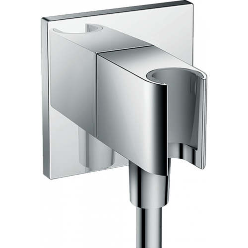 Шланговое подсоединение с держателем для душа hansgrohe Fixfit Porter Square 26486000