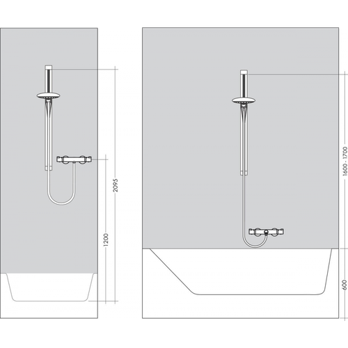 Hansgrohe Raindance dush paneli 90 sm shlang bilan 27636000, в Узбекистане