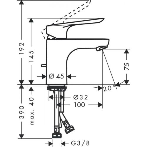 Смеситель для раковины Hansgrohe Logis E 70 71160000, купить недорого