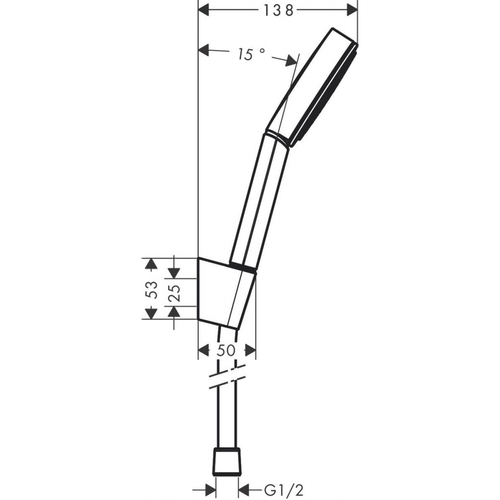 Pulsify Select ushlagichli dush to'plami 105 3jet Relaxation, shlang 125 sm.24302700, купить недорого