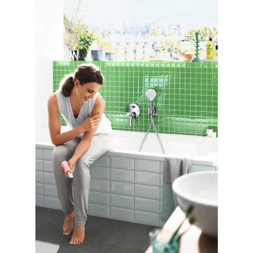 Шланговое подсоединение с держателем для душа hansgrohe Fixfit Porter S 26487000, в Узбекистане