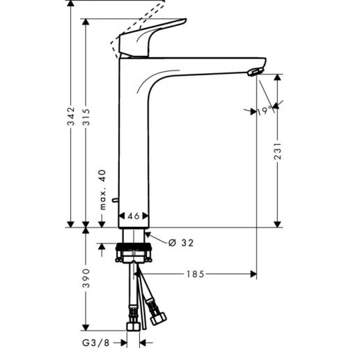 Rakovina uchun kran Hansgrohe Focus 230 31531000, купить недорого