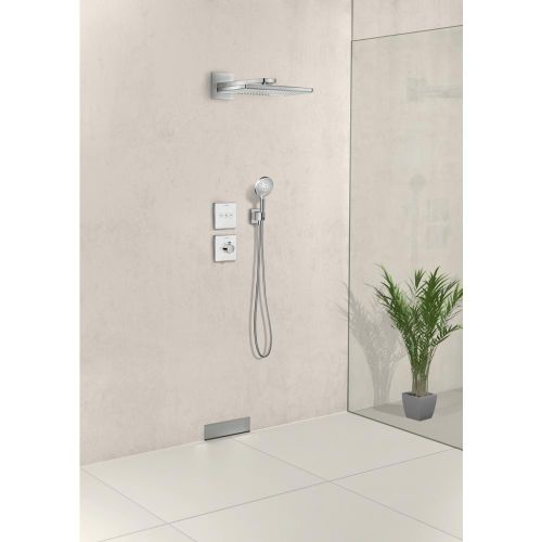 Шланговое подсоединение с держателем для душа hansgrohe Fixfit Porter Square 26486000, купить недорого