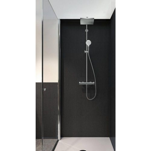 Dush tizimi Hansgrohe Crometta E termostat bilan Showerpipe 240 1jet EcoSmart 27281000, фото