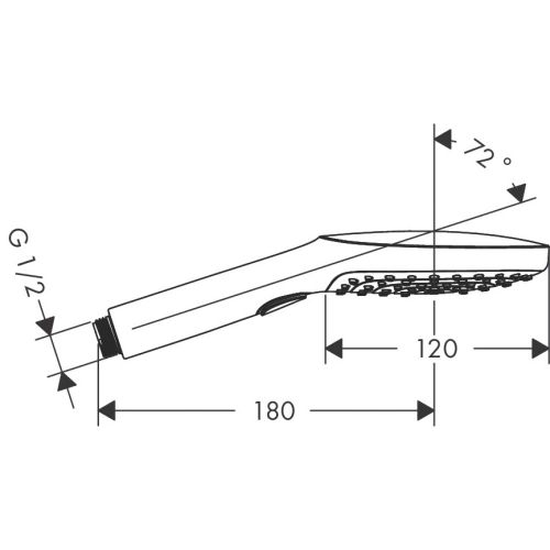 Ручной душ hansgrohe Raindance Select 120 Air 3jet 26520340, купить недорого