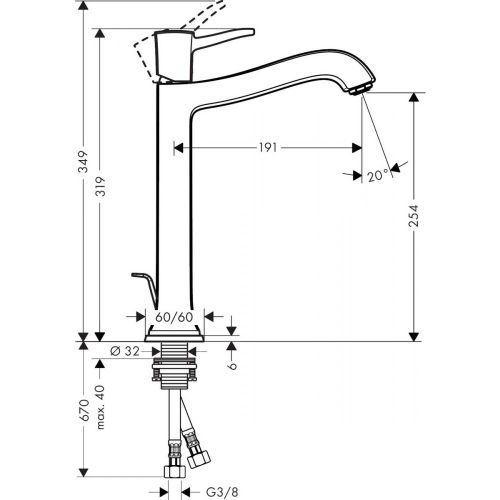 Rakovina krani hansgrohe Metropol Classic 31303090, в Узбекистане