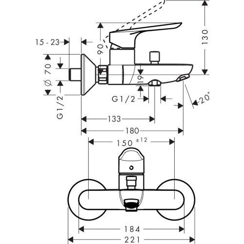 Hammom uchun kran hansgrohe Logis  E 71403000, купить недорого