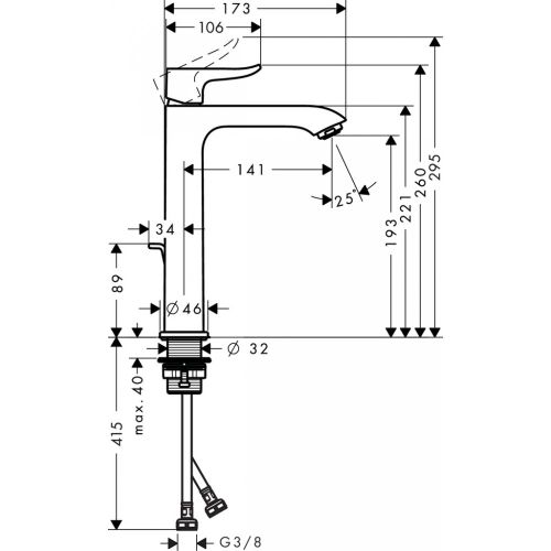 Rakovina uchun kran hansgrohe Metris 31183000, в Узбекистане