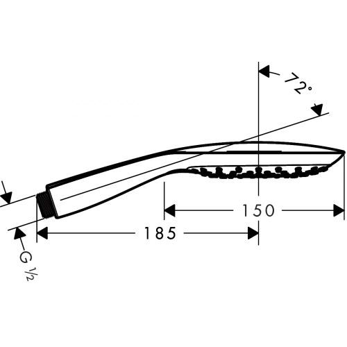 Ручной душ hansgrohe PuraVida 28557000, в Узбекистане