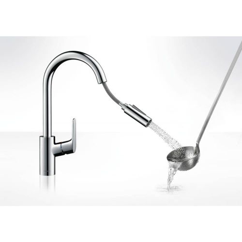 Смеситель hansgrohe Focus для кухонной мойки с выдвижным душем 31815000, фото № 4