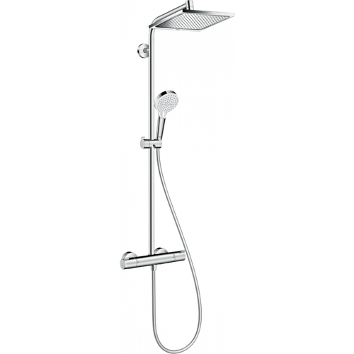 Dush tizimi Hansgrohe Crometta E termostat bilan Showerpipe 240 1jet EcoSmart 27281000