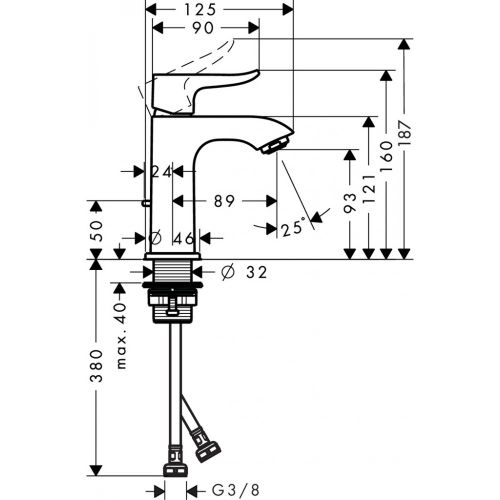 Rakovina uchun kran hansgrohe Metris 31088000, в Узбекистане