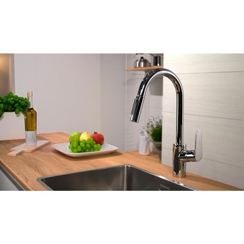 Смеситель hansgrohe Focus для кухонной мойки с выдвижным душем 31815000, в Узбекистане