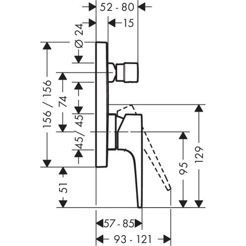 Hammom krani hansgrohe Metropol 32545670, купить недорого