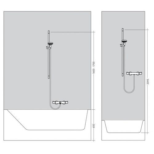 Душевой набор hansgrohe Raindance Classic 100 AIR 3 jet Unica Classic 27843090, в Узбекистане