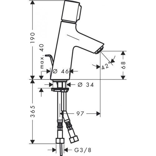 Rakovina krani hansgrohe Select Talis S 72040000, в Узбекистане