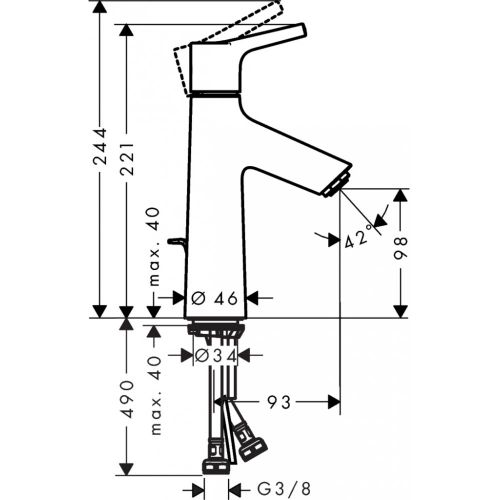 Rakovina krani hansgrohe Talis S 72020000, в Узбекистане