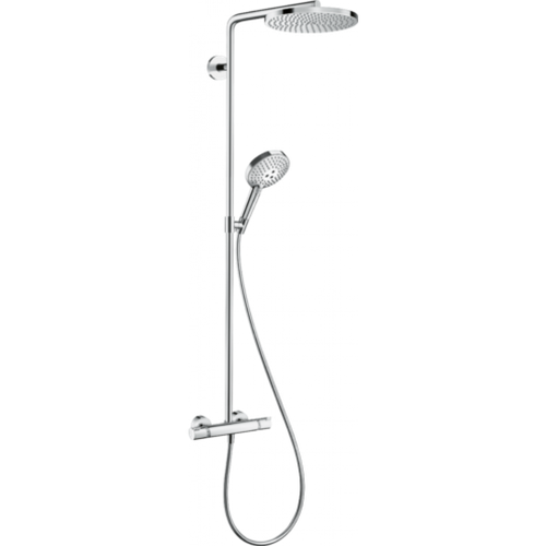 Душевая система hansgrohe Raindance Select S Showerpipe 240 1jet PowderRain с термостатом 27633000