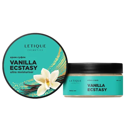 Крем-суфле для тела Letique Cosmetics Vanilla Ecstasy + Гель для душа Letique Cosmetics Black Currant 100мл. в подарок, в Узбекистане