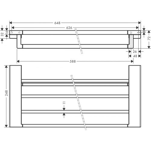 Полка для полотенец AddStoris Hansgrohe 41751700, купить недорого