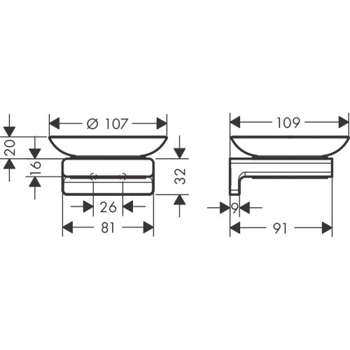 Sovun idishi AddStoris Hansgrohe 41746140, купить недорого