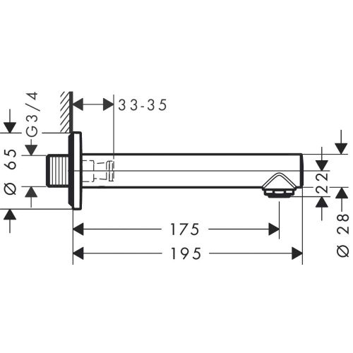 hansgrohe Talis S hammom uchun kran 72410000, купить недорого