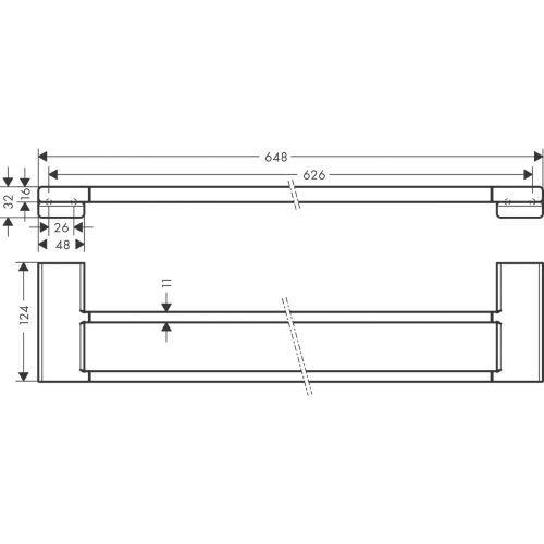 Ikkitali sochiq ushlagichi AddStoris Hansgrohe 41743990, купить недорого