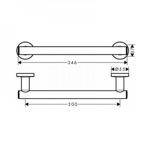 Поручень Hansgrohe Logis Universal 41713000, купить недорого