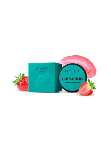 Скраб для губ Letique Cosmetics Сладкая Клубника Lip Scrub Sweet Strawberry + Гель для душа Letique Cosmetics Black Currant в подарок