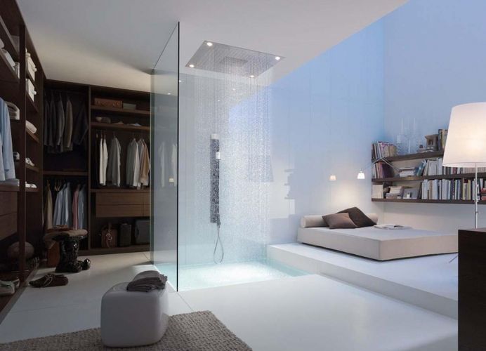 Ustki dush Hansgrohe Axor ShowerHeaven 970x970 3jet yoritilgan, купить недорого