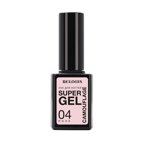 Лак для ногтей Relouis Super Gel Camouflage, 04 rose