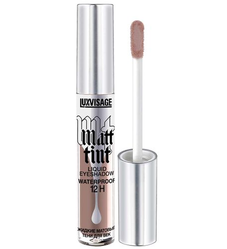 Matt ko'z soyasi LUXVISAGE Matt tint waterproof 12H, 108 Grey Taupe