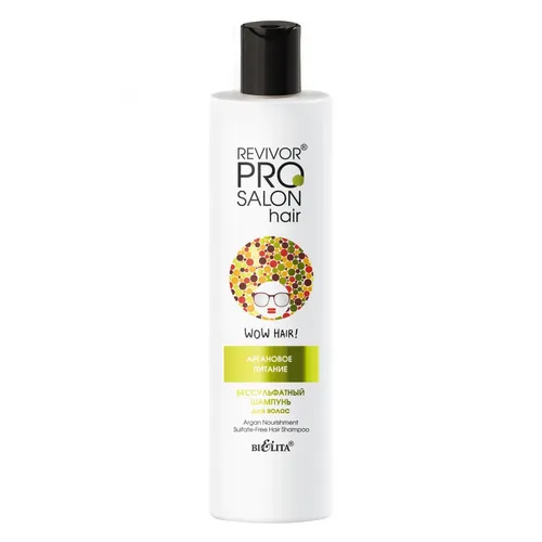 Soch uchun shampun sulfatsiz Belita "Argan nutrition" Revivor PRO Salon Hair