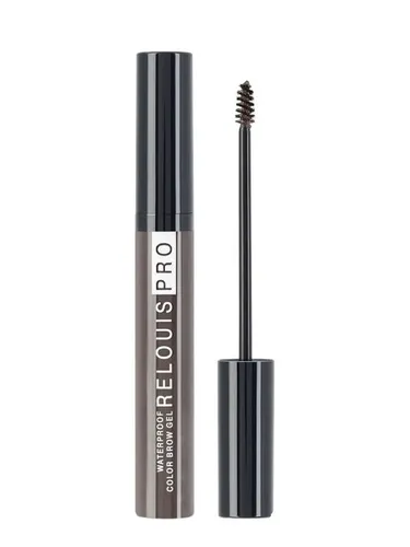 Гель для бровей Relouis водостойкий оттеночный PRO Waterproof Color Brow Gel, 04 Dark brown