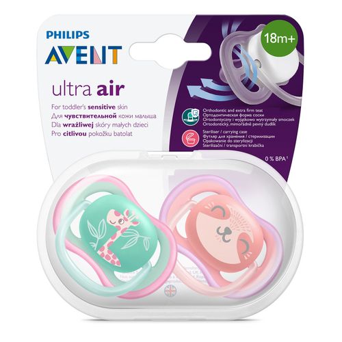 Пустышка Philips Avent Ultra Air Animals SCF 349/12 от 18 мес, в Узбекистане