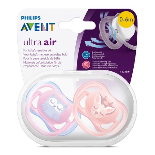 Пустышка Philips Avent Ultra Air Animals SCF 085/02 0-6 мес, arzon