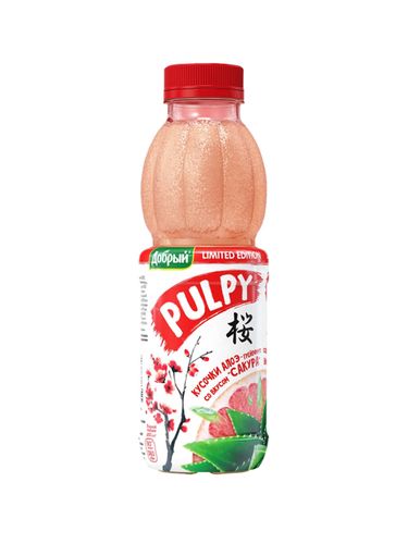 PULPY sharbatli ichimlik, Sakura, 450 ml