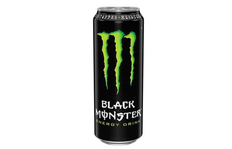 Energetik ichimlik Black Monster, 500 ml, tropik mevalar