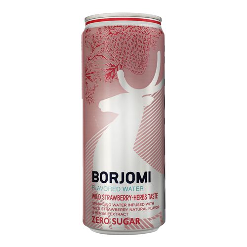 Напиток безалкогольный сильногазированный Borjomi wild-strawberry-herbs