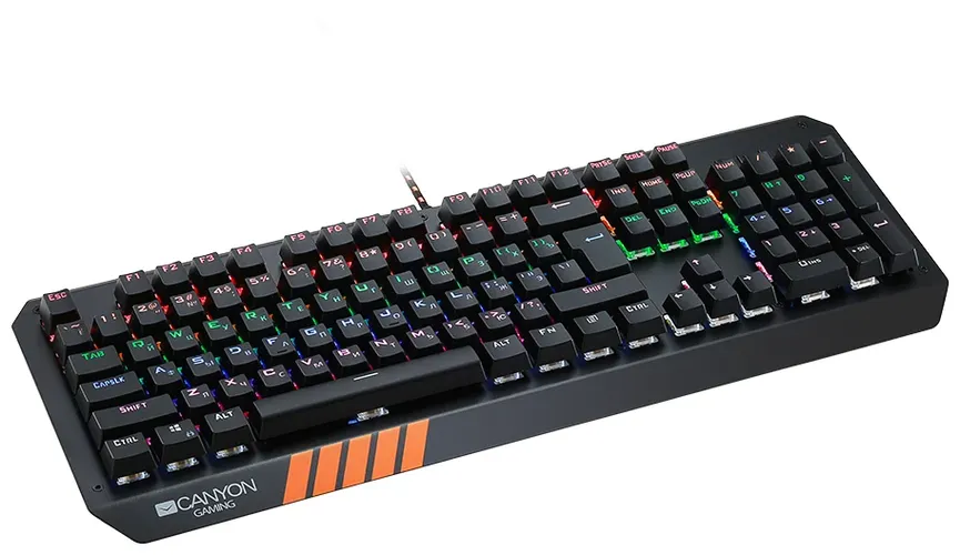 Игровая клавиатура Hazard GK-6 (CND-SKB6) + Игровой коврик для мыши Canyon MP-8 500x420 (CND-CMP8), купить недорого