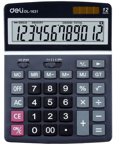 Калькулятор Deli 12 разрядный 1631