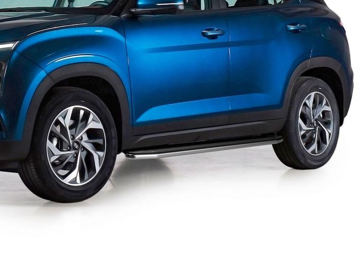Порог-площадка "Premium" A173ALP + комплект крепежа, RIVAL, Hyundai Creta 2021-, купить недорого