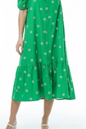 Женское Платье Newtoon с Цветочным Принтом 3370, Зеленый, купить недорого