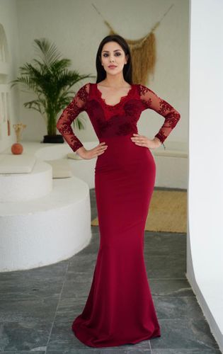 Ayollar kechki liboslari Myidol Myidol Gipur modeli Rybka 9035-1