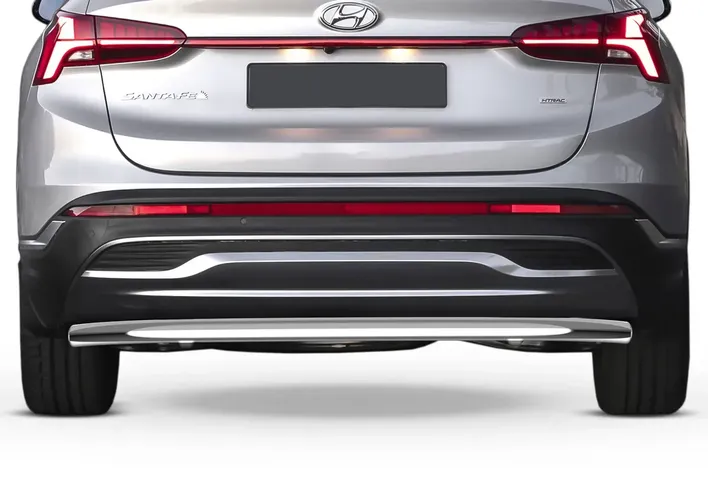 Защита заднего бампера d57 + комплект крепежа, RIVAL, Hyundai Santa Fe (2021- ), купить недорого