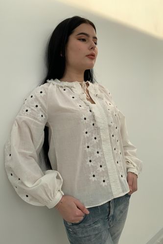 Женская блузка Ez-Q с вышивкой SK089-1, купить недорого