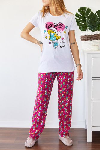 Pijama to'plamini naqshli  0YXK8-43690-01 - Oq