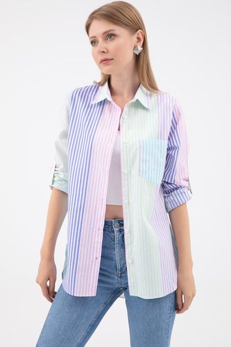 Полосатая Рубашка Zen С Карманами, купить недорого