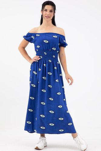 Платье Zen Madonna С Воротником 8737, Blue